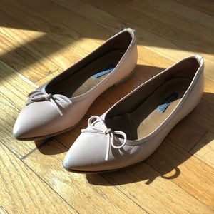 Margaux The Pointe Ballet Flat Size 8 in Rose Nappa